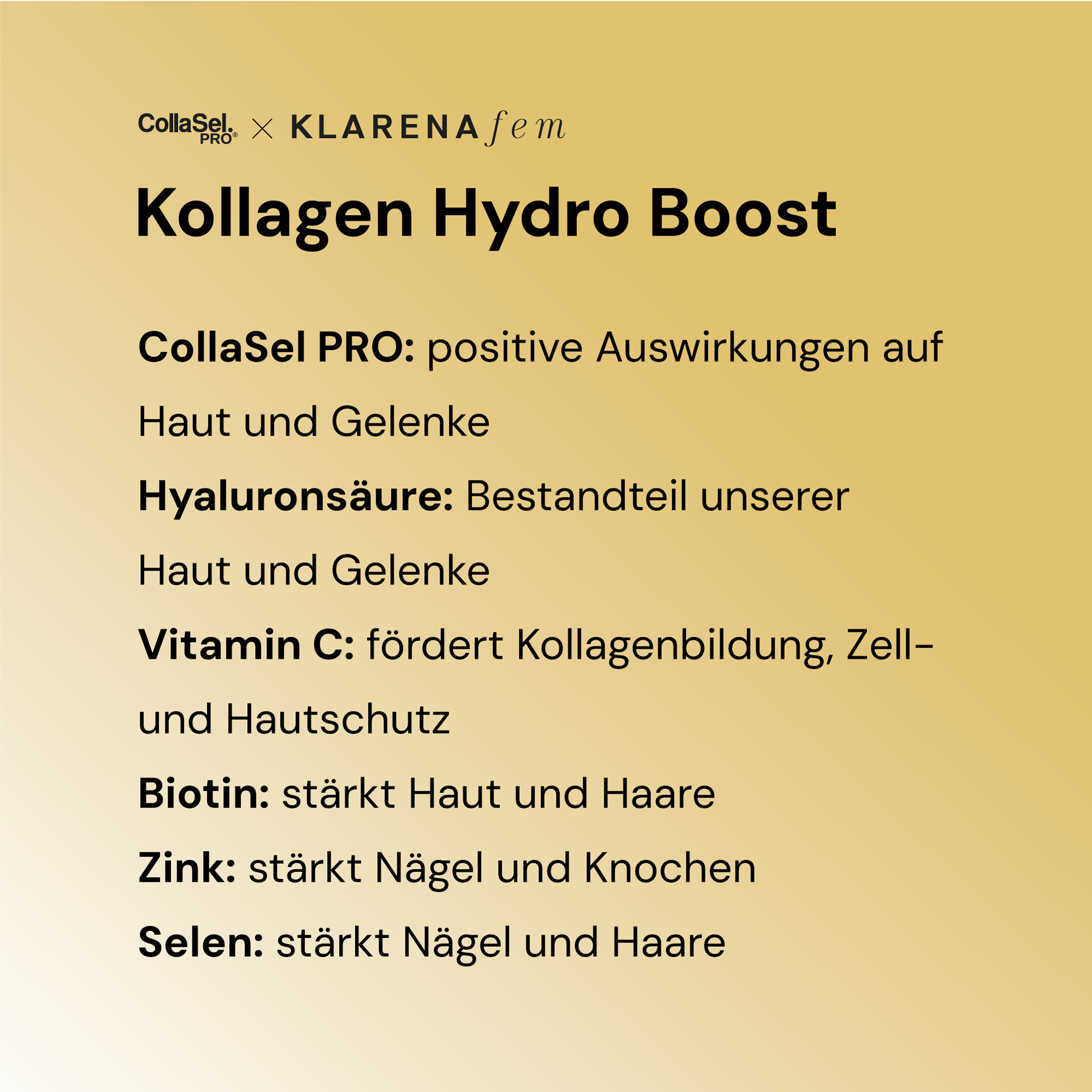 Kollagen Hydro Boost Trinkampullen
